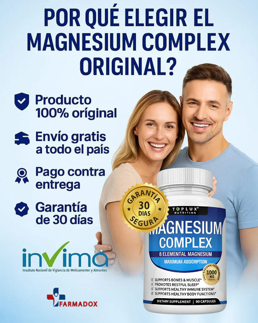 Magnesio 8 en 1 - Descanso Profundo y Recuperación Total